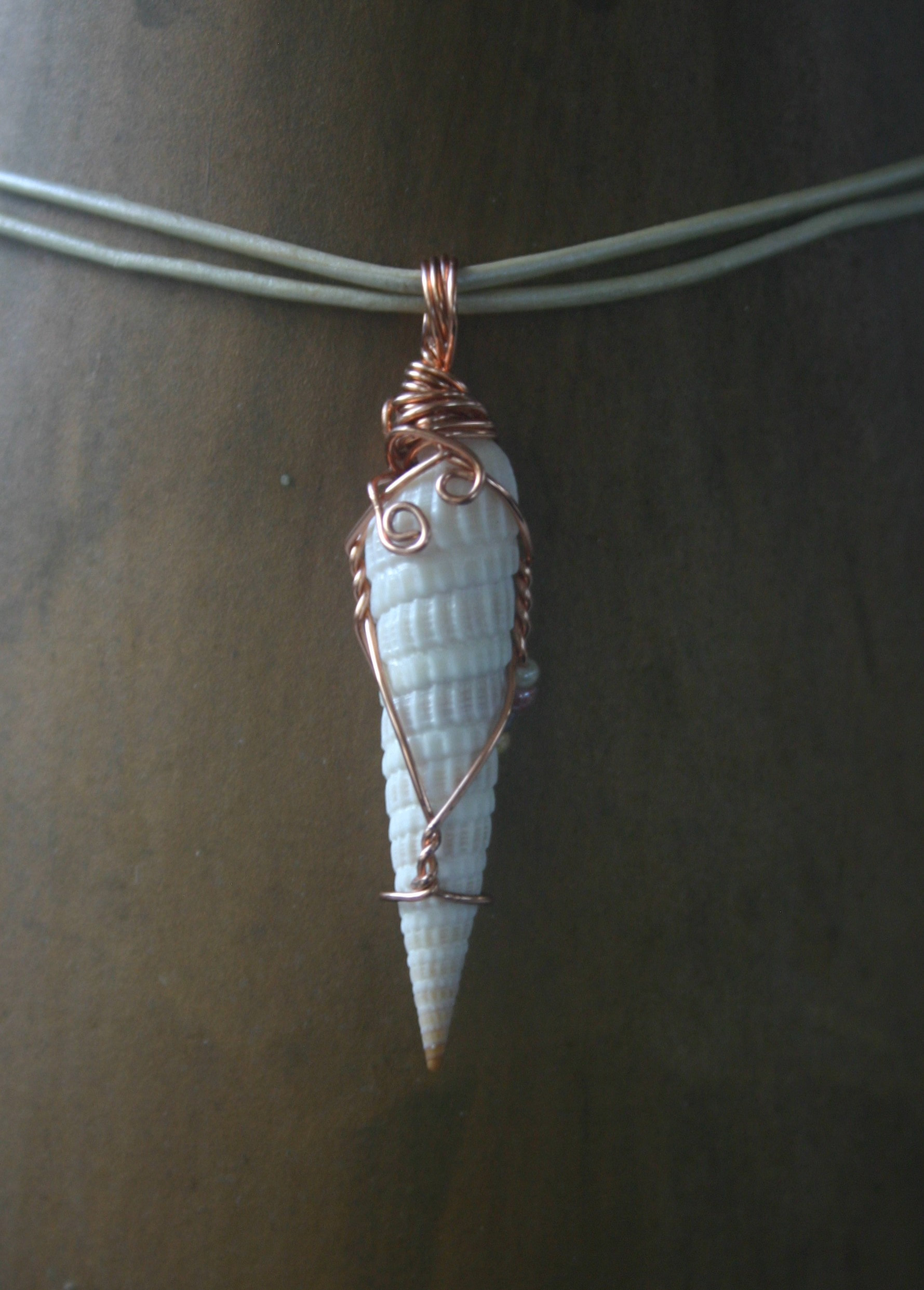 Seashell Copper Necklace