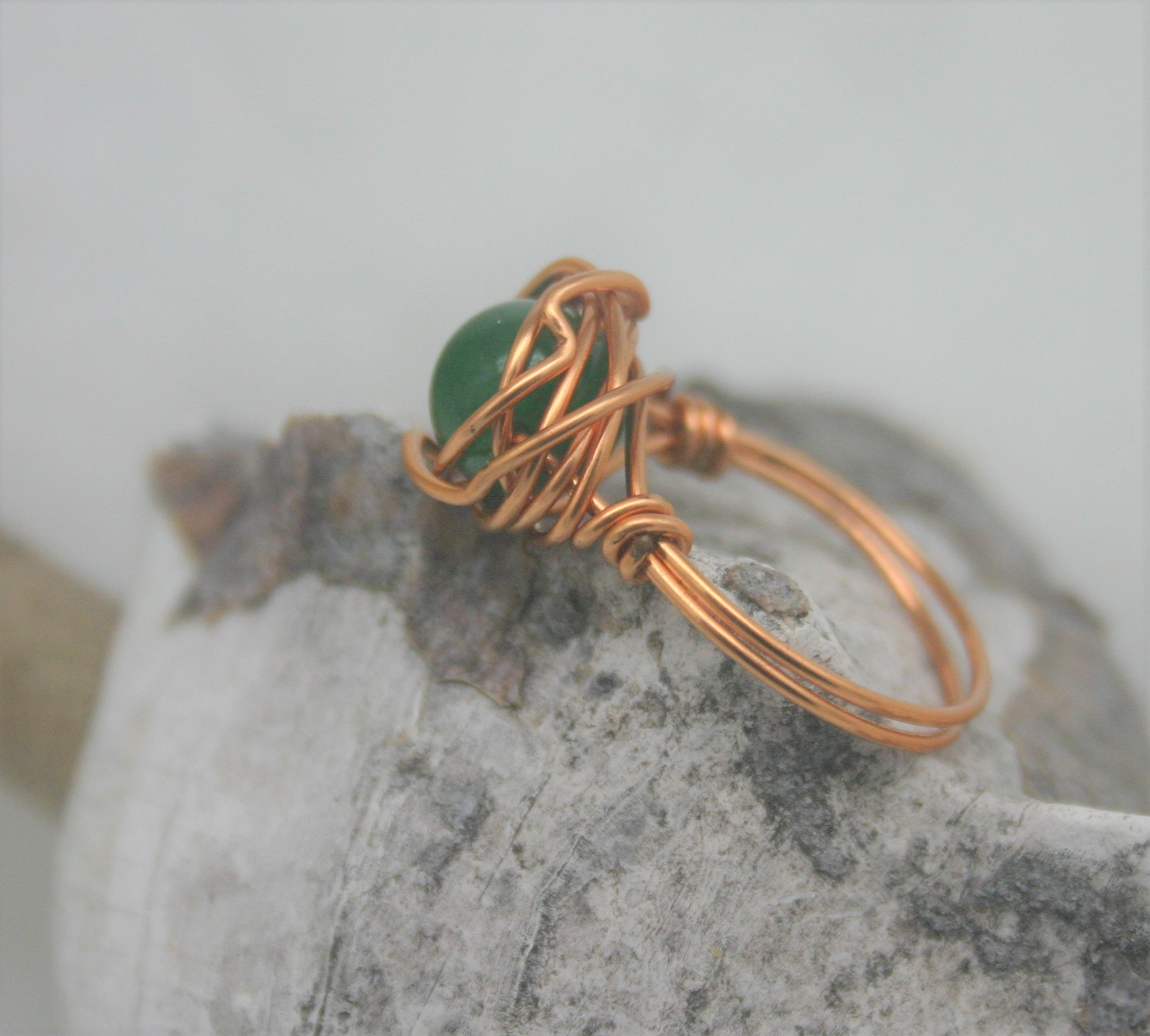 Jade Copper Ring